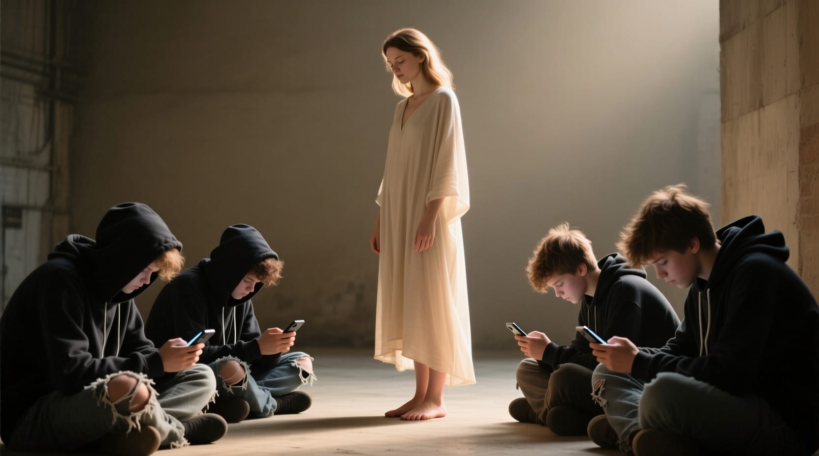 Un'idea per rialzare le teste chine dai telefoni